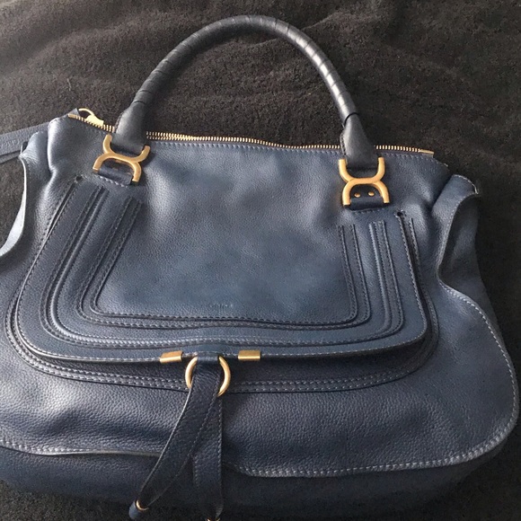 chloe navy bag